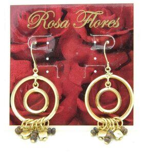 New Old Stock ROSA FLORES Round Earrings